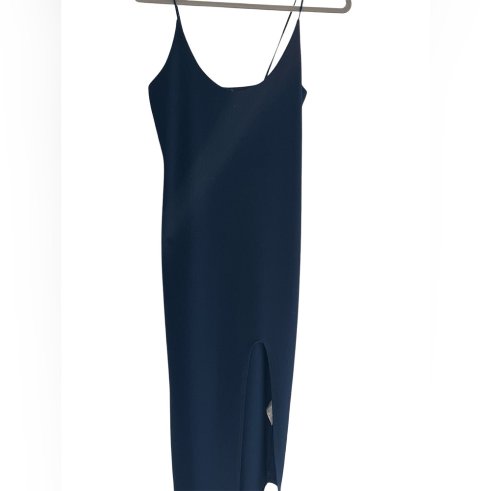 Misguided Navy Midi Dress